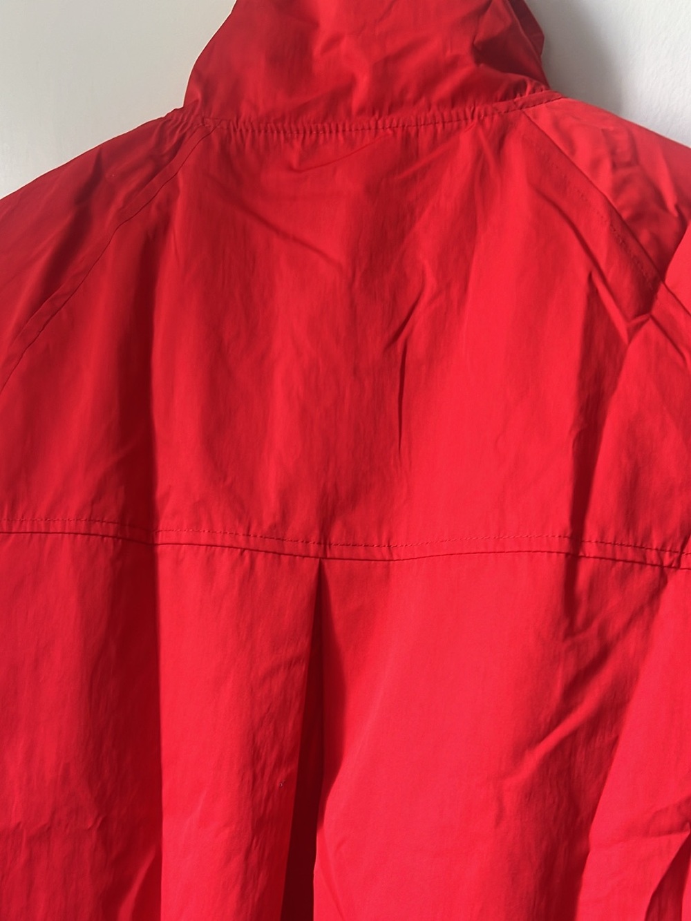 Viral Red Oversized Utility Windbreaker Button Front Jacket - Picture 5 of 13